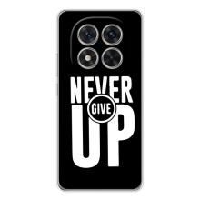 Силіконовый Чохол на Xiaomi Redmi Note 14 Pro 5G з картинкою НАЙК (Never Give UP)