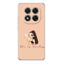 Силіконовый Чохол на Xiaomi Redmi Note 14 Pro 5G з картинкой Модных девушек (З собакою)