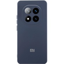 Чехол Silicone Cover Lakshmi Full Camera (AA) with logo для Xiaomi Redmi Note 14 Pro+ 5G – Синий