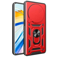 Чехол Ummi Camshield Serge Ring для Xiaomi Redmi Note 14 Pro+ – Красный