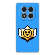 Бампер (ТПУ) с принтом Brawl Stars на Редми Ноут 14 Про Плюс – Значок