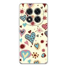 Чехлы для любимой на Редми Нот 14 Про Плюс (VPrint) (Сердечки)