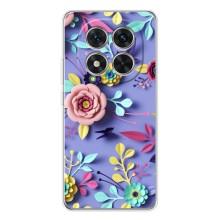 Чехлы с Цветами для Xiaomi Redmi Note 14 Pro Plus (VPrint) (Цветочный дизайн)