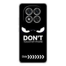 Чехол для Редми Нот 14 Про Плюс - (AlphaPrint) с печатью (ТОП продаж) (Не трогай телефон)