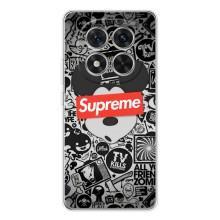 Чехол с Брендами одежды на Редми Ноут 14 Про Плюс – Supreme Маус