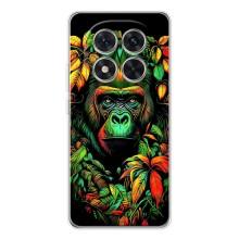 Чехол с Обезьянами Xiaomi Redmi Note 14 Pro Plus - (AlphaPrint) (Обезьяна в тропиках)