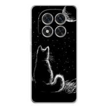 Чохол з принтом для Xiaomi Redmi Note 14 Pro Plus (AlphaPrint) Модні коти (Котик і місяць)