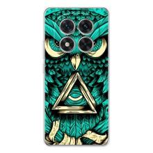 Чехол с птицами на Xiaomi Redmi Note 14 Pro Plus (VPrint) (Сова с глазом)