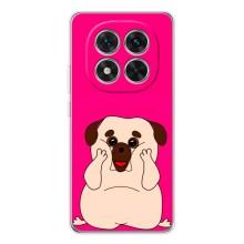 Чехол (ТПУ) Милые собачки для Xiaomi Redmi Note 14 Pro Plus – Веселый Мопсик