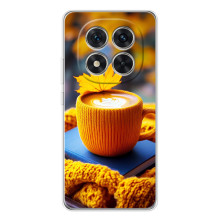 Чехол с уникальным дизайном «Осень с кофе» для Xiaomi Redmi Note 14 Pro Plus – Кофе с жёлтым