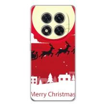 Рождественские Чехлы для Xiaomi Redmi Note 14 Pro Plus (VPrint) (Санта с оленями)