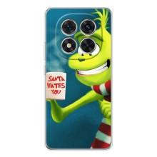 Рождественские Чехлы для Xiaomi Redmi Note 14 Pro Plus (VPrint) (Зеленый Гринч)