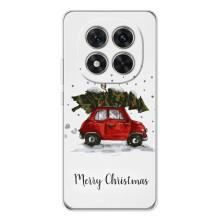 Рождественские, Праздничные Чехлы для Редми Нот 14 Про Плюс (Машина с елкой)