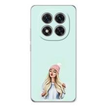 Силиконовый Чехол на Xiaomi Redmi Note 14 Pro Plus с картинкой Стильных Девушек – В шапке