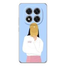 Силиконовый Чехол на Xiaomi Redmi Note 14 Pro Plus с картинкой Стильных Девушек – Желтая кепка