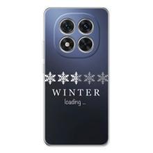 Зимние Чехлы для Редми Нот 14 Про Плюс - прозрачный фон (Winter loading)