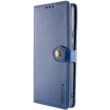 Кожаный чехол-книжка GETMAN Gallant (PU) для Xiaomi Redmi Note 14 Pro 4G – Синий