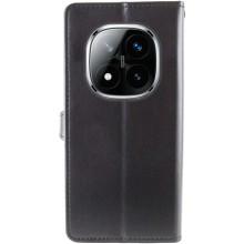 Кожаный чехол-книжка GETMAN Gallant (PU) для Xiaomi Redmi Note 14 Pro 4G – Черный