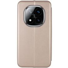 Кожаный чехол-книжка Classy для Xiaomi Redmi Note 14 Pro 4G – Золотой