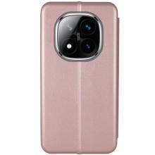 Кожаный чехол-книжка Classy для Xiaomi Redmi Note 14 Pro 4G – Rose Gold