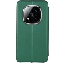 Кожаный чехол-книжка Classy для Xiaomi Redmi Note 14 Pro 4G – Зеленый