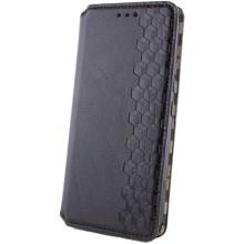 Кожаный чехол-книжка GETMAN Cubic (PU) для Xiaomi Redmi Note 14 Pro 4G – Черный