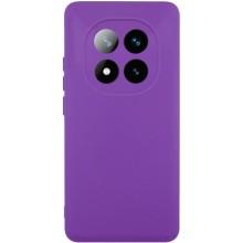Чехол TPU GETMAN Liquid Silk Full Camera для Xiaomi Redmi Note 14 Pro 4G – Фиолетовый