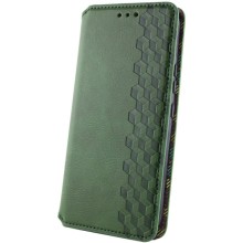 Шкіряний чохол-книжка GETMAN Cubic (PU) для Xiaomi Redmi Note 14 Pro 4G – Зелений
