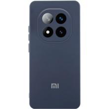 Чехол Silicone Cover Lakshmi Full Camera (AA) with logo для Xiaomi Redmi Note 14 Pro 4G/5G – Синий