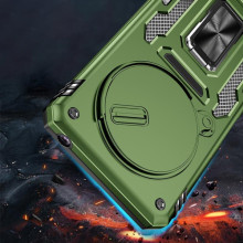Ударопрочный чехол Camshield Army Ring для Xiaomi Redmi Note 14 Pro 4G/5G / Poco X7 – Оливковый