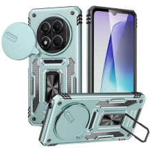 Ударопрочный чехол Camshield Army Ring для Xiaomi Redmi Note 14 Pro 4G/5G / Poco X7 – Зеленый