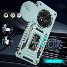 Ударопрочный чехол Camshield Army Ring для Xiaomi Redmi Note 14 Pro 4G/5G / Poco X7 – Зеленый