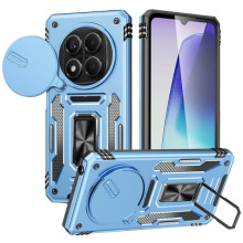 Ударопрочный чехол Camshield Army Ring для Xiaomi Redmi Note 14 Pro 4G/5G / Poco X7 – Голубой