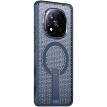 Чохол TPU Breeze with MagSafe stand для Xiaomi Redmi Note 14 Pro 4G/5G – Блакитний