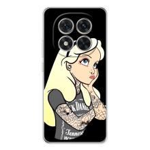 Чехол с печатью для Xiaomi Redmi Note 14 Pro - (Мода) (AlphaPrint) (Девочка в тату)