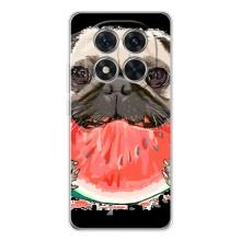 Чехол (ТПУ) Милые собачки для Xiaomi Redmi Note 14 Pro – Смешной Мопс