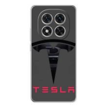 Силіконовий бампер з картинкою машини на Xiaomi Redmi Note 14 Pro (Logo TESLA)