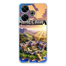 Чехол с картинками Майнкрафт для Ксиаоми Редми Нот 14 СЕ 5Г – Minecraft
