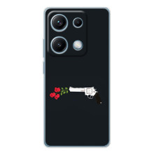 Чехлы (ART) Цветы на Xiaomi Redmi Note 14S (VPrint) (Неожиданные цветы)