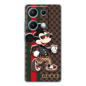 Чехлы Бренд GUCCI для Xiaomi Redmi Note 14S – Маус Гуччи