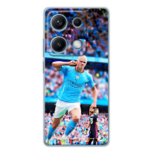 Чехлы с принтом для Xiaomi Redmi Note 14S Футболист – фанаты Холанда