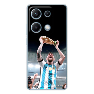 Чехлы Лео Месси Аргентина для Xiaomi Redmi Note 14S – Счастливый Месси