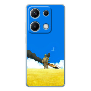 Чехлы на военную тематику для Xiaomi Redmi Note 14S – Попадание