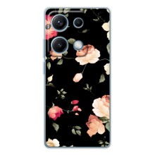 Чехлы с Цветами для Xiaomi Redmi Note 14S (VPrint) (Розочки)