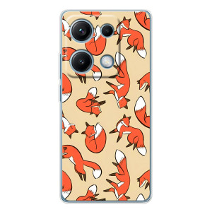 Чехлы с картинкой Лисички для Xiaomi Redmi Note 14S (VPrint)