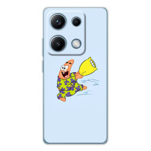 Чехлы с Патриком на Xiaomi Redmi Note 14S (Патрик с подушкой)
