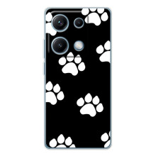 Чехлы с собаками для Xiaomi Redmi Note 14S (VPrint) (Следы собаки)