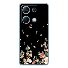 Чехол для Редми Нот 14С - с принтом (Дизайнерские) (AlphaPrint) (Маленькие цветы)