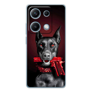 Чехол ДОБЕРМАН для Xiaomi Redmi Note 14S – Доберман злой