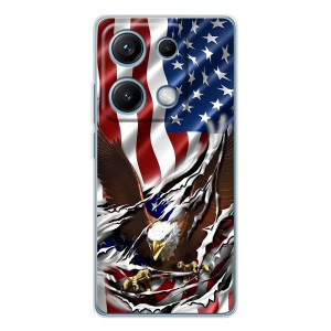 Чехол Флаг USA для Xiaomi Redmi Note 14S – Флаг USA